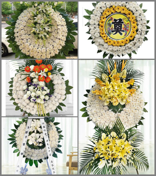 广东梅州市丰顺县丰良镇成东村花圈速递